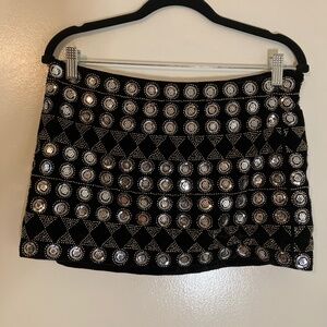 Zara Beaded Mini Skirt